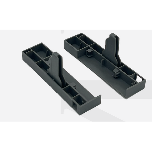 Cabinet Front Panel With Rail - Plastic Attachment for Pull Out Drawer 5” (120mm)