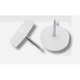 Plastic Sliders With Nail 5/8" (100 Pcs)