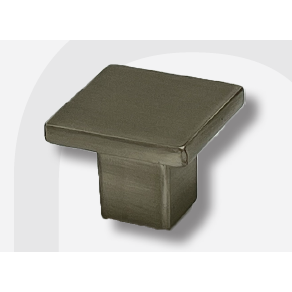 Aluminium Knob Square Brush Nickel