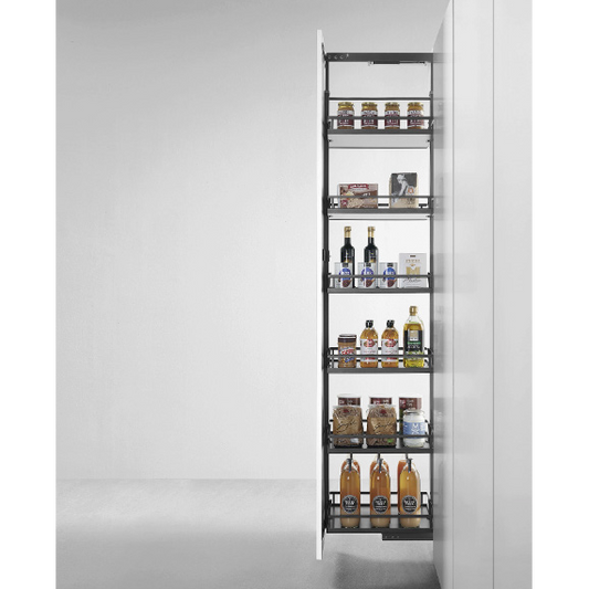 Pull Out Pantry Solid Wood - 5 Layer Solid Wood Surfice for cabinet