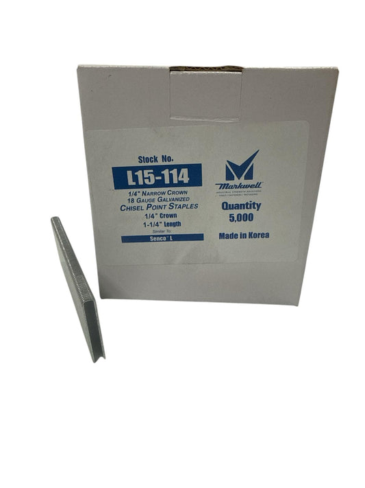 STAPLES L-15-114 18GA CROWN 1/4" LENGTH 1-1/4"