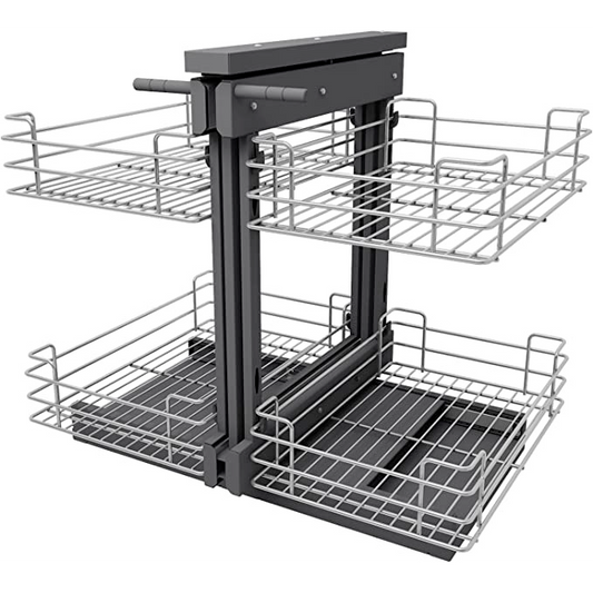 Magic Corner Soft Cclose Solid Wood Dark Grey