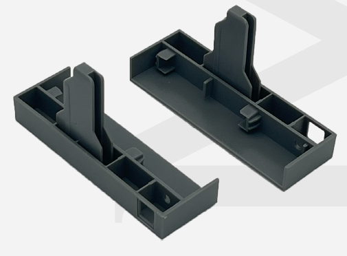 Cabinet Front Panel With Rail - Plastic Attachment for Pull Out Drawer 4”(88mm)