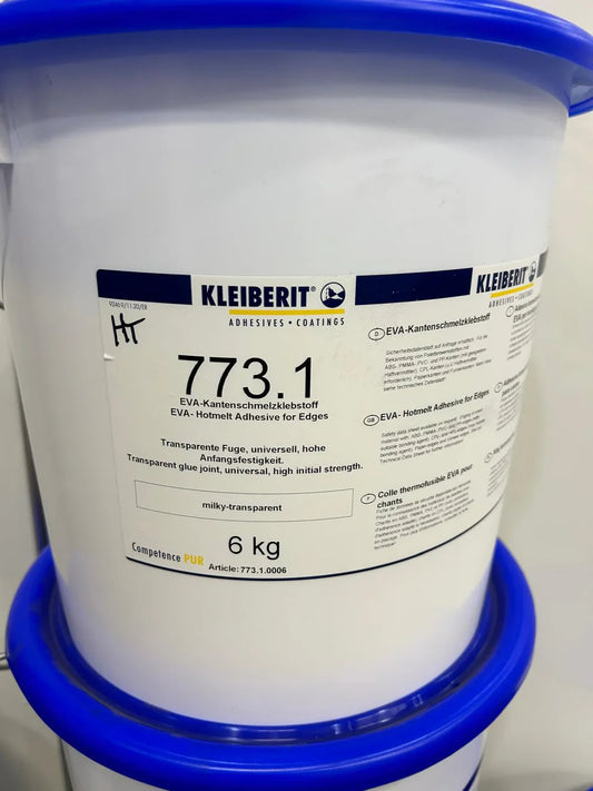 Kleiberit 773.1T - High-Temp Milk Transparent Hot Melt Adhesive 6KG(13.22LB)