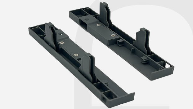 Cabinet Front Panel With Rail - Plastic Attachment for Pull Out Drawer 8” (203mm)