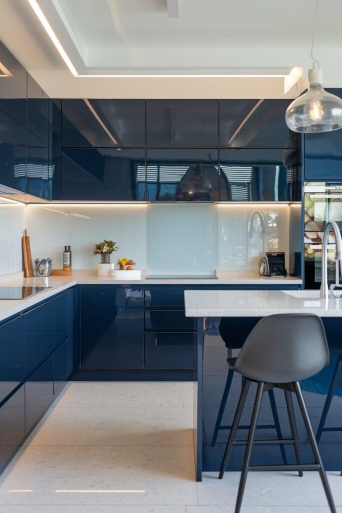 Laminate Panel ULTRAPAN - Royal Blue High Gloss Ultra-X