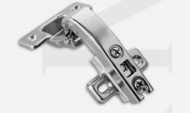 Hinges - Φ35 90° clip-on Soft-close corner excentric hinge w/plate