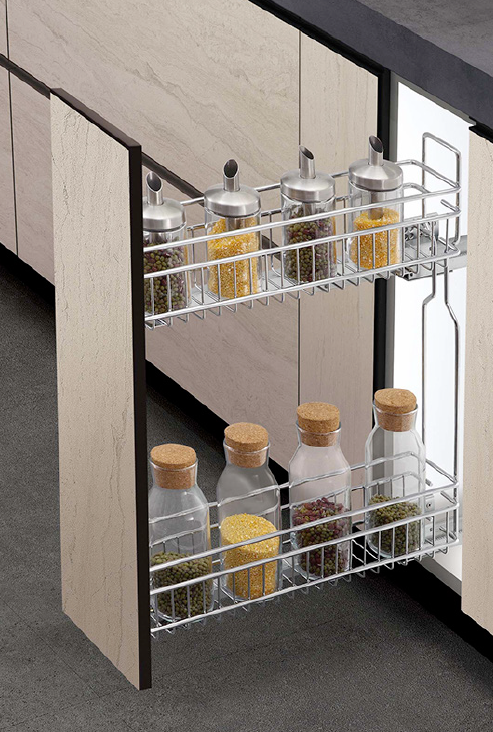 Spice Rack With Undermount Slide