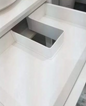 Square Plastic “U” Sink Drawer Grey and White by AMD