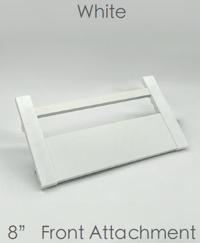 Cabinet Front Panel With Rail - Plastic Attachment for Pull Out Drawer 8” (203mm)